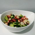 クック9AS3KL☆'s cooksnap of when they made ☆ぶつ切りタコとポリポリきゅうりの酢の物.