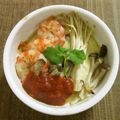 ☆Rokko☆'s cooksnap of when they made ✿茸香る～洋風エビチリココットカマン✿.