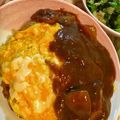 まりなん☻'s cooksnap of when they made カレーのリメイク！卵1つで半熟オムライス.