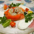 ジョンリークッカー's cooksnap of when they made ホタテとサーモンの手毬タルタル　　.