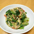 ドルフィンサーモン's cooksnap of when they made たちまち完成☆小松菜ベーコンと卵の炒め物.