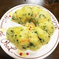 すけろく♡'s cooksnap of when they made 朝ごはん離乳食☆レンジでHMケークサレ♡.