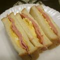 ジョングレ's cooksnap of when they made 行楽に☆卵とハムのサンドイッチ.