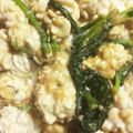 めしゃん's cooksnap of when they made トロうまー♥白子と春菊バターソテー.