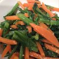 Bärlauch's cooksnap of when they made お手軽もう一品！！春菊と人参のナムル.