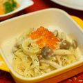 mimi☆ko's cooksnap of when they made ■フェットチーネ・きのこクリームソース■.