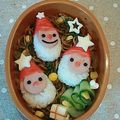 サトミ✾'s cooksnap of when they made クリスマス☆簡単♫おにぎり弁当☆キャラ弁.