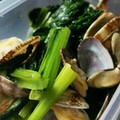 ちこね's cooksnap of when they made 《簡単》あさりと小松菜の酒蒸し.