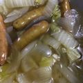 ココキキララ's cooksnap of when they made 白菜とソーセージのコンソメ煮.