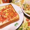 ❁Abake❁'s cooksnap of when they made のせて焼くだけ！桜海老トースト.