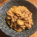 よねころ's cooksnap of when they made キノコ入り和風豚丼（一人前）.
