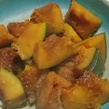 河了貂's cooksnap of when they made あごだしつゆで♫かぼちゃの煮物.