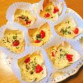 ゆんたろす＊'s cooksnap of when they made フラワーカップの簡単ミニキッシュ♪.