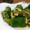 ふみブ～'s cooksnap of when they made 青梗菜　使い切り　葉で巻き巻き.