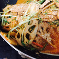 ＊りぬ＊'s cooksnap of when they made 蓮根と水菜のキムチ炒め.