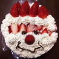 ♩キティ♩'s cooksnap of when they made クリスマス*サンタ　デコレーションケーキ.