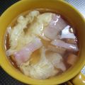 クックRT4575☆'s cooksnap of when they made 超簡単！卵とベーコンのコンソメスープ！.