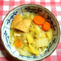riramuhffy's cooksnap of when they made 簡単 白菜と油揚げの煮物.