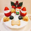 くぅちっちmama's cooksnap of when they made 犬用♡クリスマスケーキ♪.