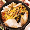nkaha's cooksnap of when they made 片付け簡単♪ストーブで紙焼きパエリア.