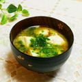 旦那は皿洗い's cooksnap of when they made もずくと豆腐のお味噌汁。.
