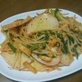 はぴclover's cooksnap of when they made かまぼこキムチ.