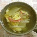 ☆Rokko☆'s cooksnap of when they made かぶと卵とカニカマのスープ.
