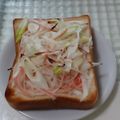 さーパパ's cooksnap of when they made カニカマのわさびマヨトースト。.