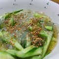 まぶたん's cooksnap of when they made かんたん♪きゅうりと春雨の酢の物.