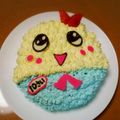 キトチン's cooksnap of when they made 炊飯器ホットケーキ ふなっしーデコ.