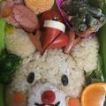 ALOHAnon's cooksnap of when they made クリスマスキャラ弁♪赤鼻のトナカイさん♪.