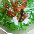 ばななロール。's cooksnap of when they made 梅ドレ☆水菜と大根のサラダ.