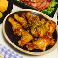 yunitya's cooksnap of when they made 手羽元のスパイシーオイスター照り焼き.