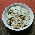 ぶっちゃん★'s cooksnap of when they made 簡単1品♡きゅうりとちくわのごまマヨ♡.