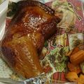 41025's cooksnap of when they made Xmasに！簡単ローストチキン♪.
