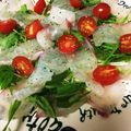 のりともちゅけ's cooksnap of when they made イタリアンの前菜・真鯛のカルパッチョ.