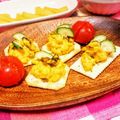 にゃにゃ☆☆☆'s cooksnap of when they made かぼちゃサラダ&ポテトサラダのカナッペ☆.