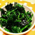 jurinca's cooksnap of when they made ほうれん草の海苔ナムル.