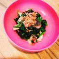 二角形's cooksnap of when they made 10分割烹★ほうれん草とエリンギの煮浸し.