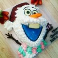 ﾂｰﾄﾝ青木's cooksnap of when they made オラフ 立体ケーキ☆アナと雪の女王.