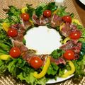 ＴＯＭＯ太郎's cooksnap of when they made ★クリスマス★カルパッチョ風リースサラダ.