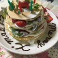 みのりん１１'s cooksnap of when they made クリスマスタワーパンケーキ.