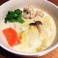 グータラのさやん☆'s cooksnap of when they made 鳥団子の白菜ミルクスープ.