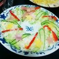 ☆★かなたん★☆'s cooksnap of when they made クリスマス⭐簡単⭐リースサラダ.