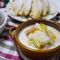 atsuka's cooksnap of when they made 朝食に♪白菜のミルクスープ.