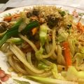 007tiger's cooksnap of when they made しょうが入り焼きうどん.