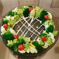 arutoren's cooksnap of when they made クリスマス♪簡単パーティーリースサラダ.