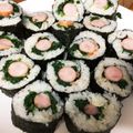 ∞らら∞'s cooksnap of when they made ウインナー&チーズの巻き寿司.