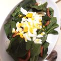 ☆☆スヌーピー☆☆'s cooksnap of when they made ベーコンとほうれん草のミモザサラダ❤.