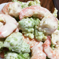 猫よーこ's cooksnap of when they made エビとロマネスコのわさびマヨ和え.